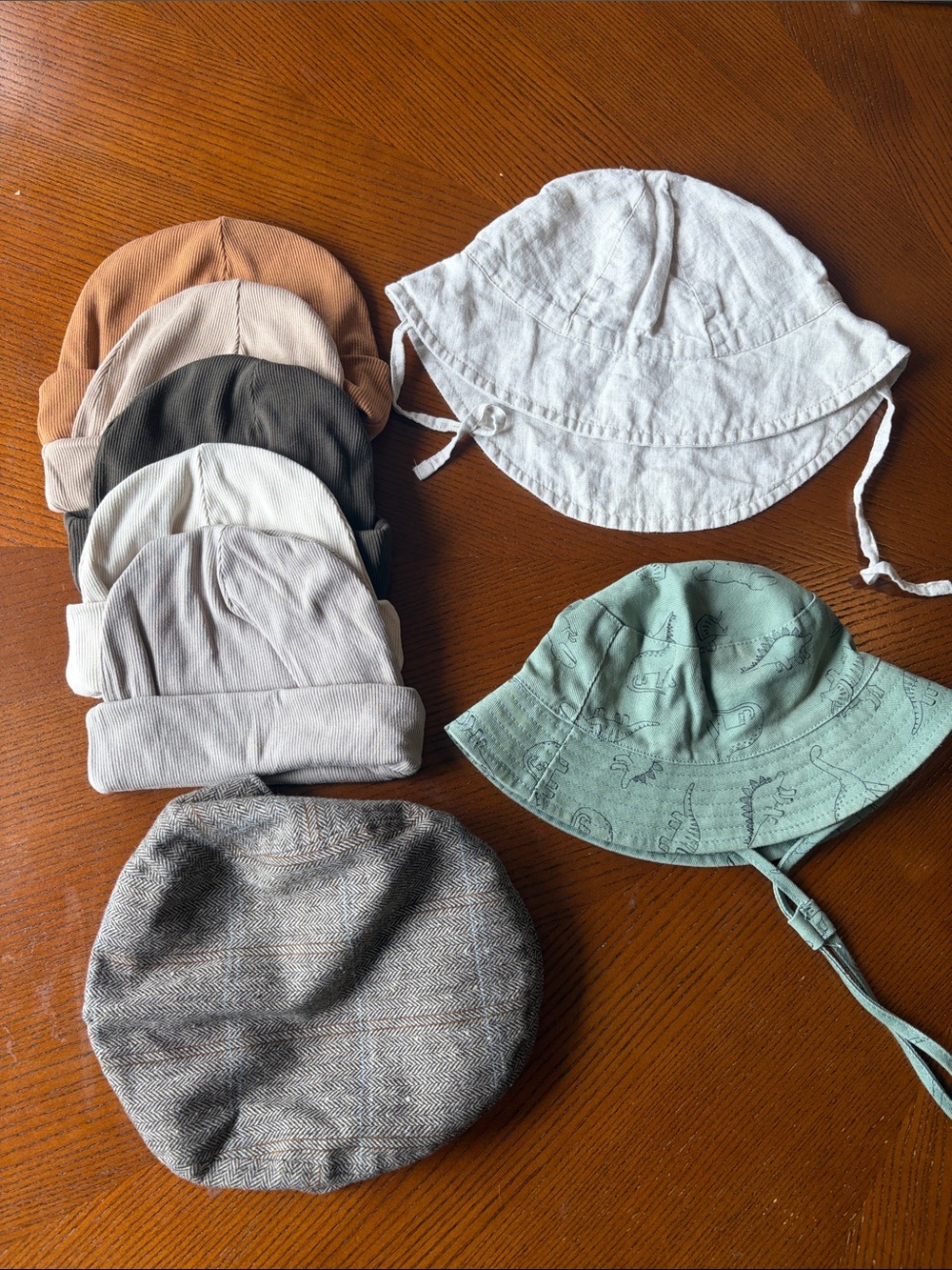Baby Neutral Beanie and Bucket Hats and Newsboy Cap